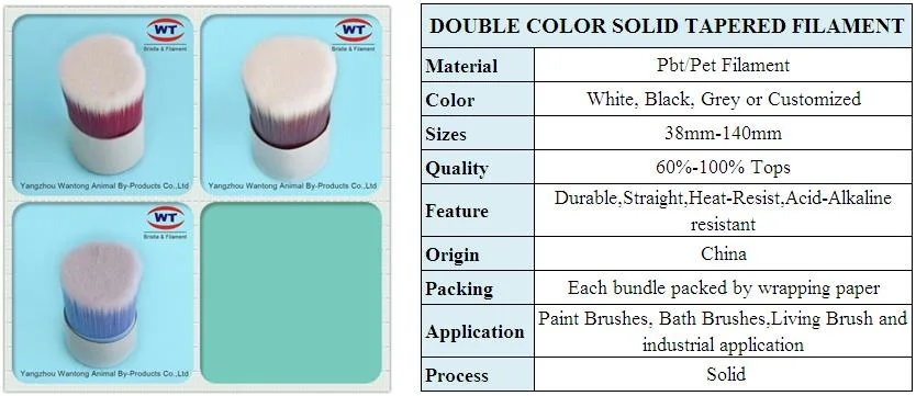 100% Tapered Synthetic Filaments for Oil Painting Brush